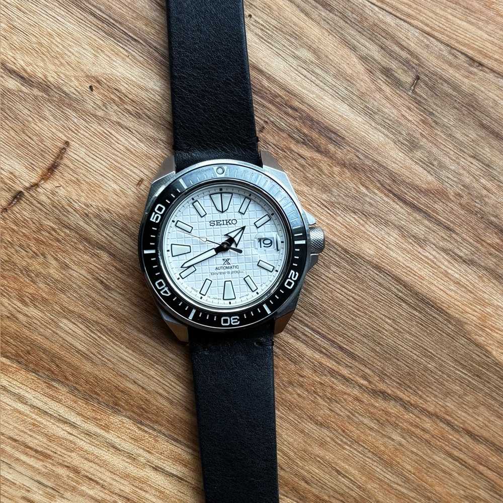 Seiko Prospex White Dial Men's Watch SRPE37 King Samurai